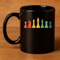 Cool Chess Lover Art Chess Players Novelty 11oz C Handle Ceramic Mug