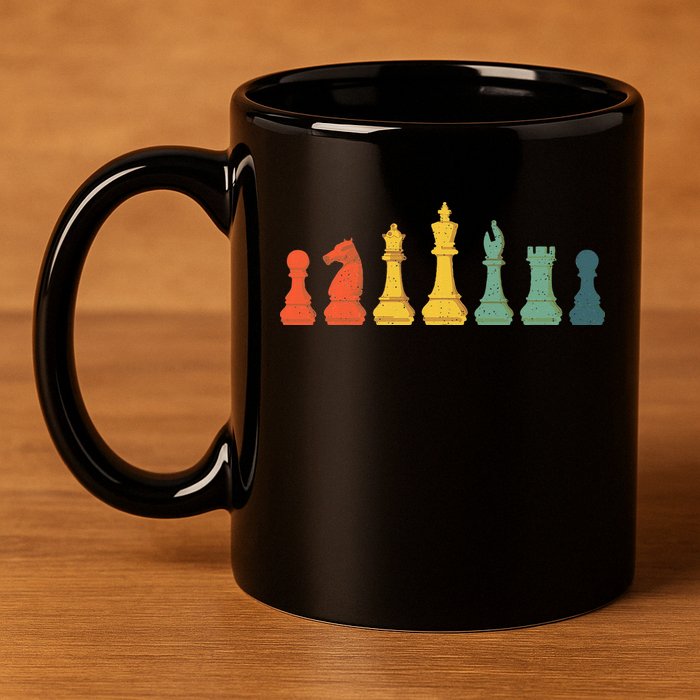 Cool Chess Lover Art Chess Players Novelty 11oz C Handle Ceramic Mug