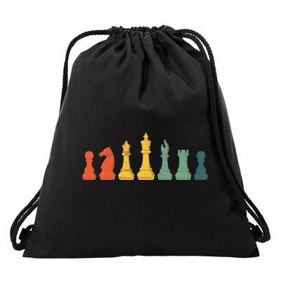 Cool Chess Lover Art Chess Players Novelty Drawstring Bag