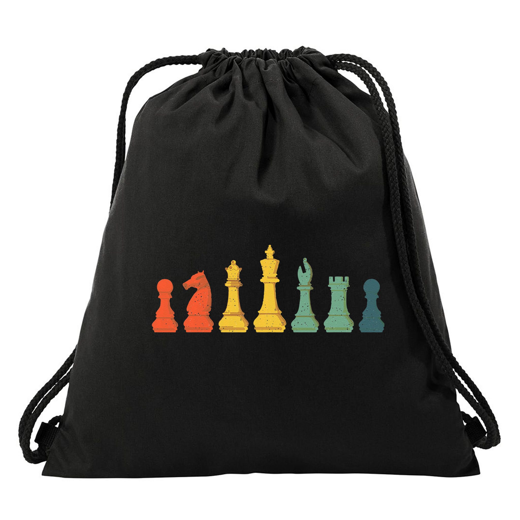 Cool Chess Lover Art Chess Players Novelty Drawstring Bag