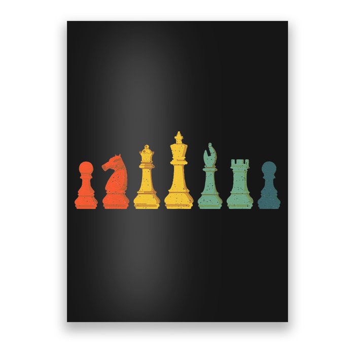 Cool Chess Lover Art Chess Players Novelty Poster