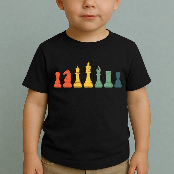 Cool Chess Lover Art Chess Players Novelty Toddler T-Shirt