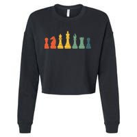Cool Chess Lover Art Chess Players Novelty Cropped Pullover Crew