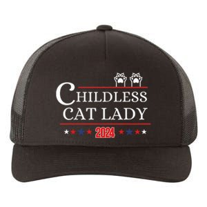 Childless Cat Lady 2024 Pro Kamala Harris Yupoong Adult 5-Panel Trucker Hat