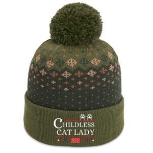 Childless Cat Lady 2024 Pro Kamala Harris The Baniff Cuffed Pom Beanie