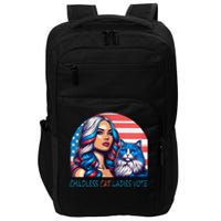 Childless Cat Ladies Vote Rosie The Riveter Impact Tech Backpack