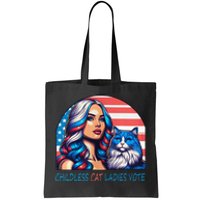 Childless Cat Ladies Vote Rosie The Riveter Tote Bag