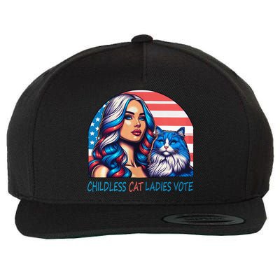 Childless Cat Ladies Vote Rosie The Riveter Wool Snapback Cap