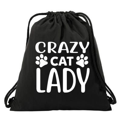 Crazy Cat Lady Drawstring Bag