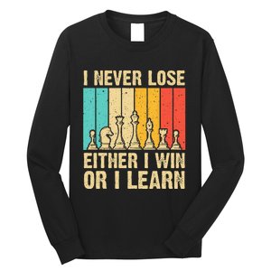 Cool Chess Lover Art Novelty Chess Player Long Sleeve Shirt