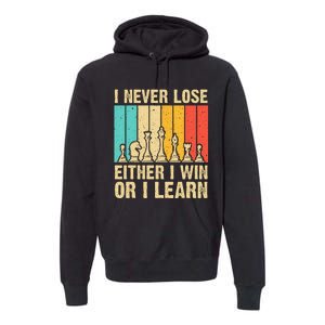 Cool Chess Lover Art Novelty Chess Player Premium Hoodie