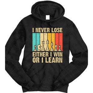 Cool Chess Lover Art Novelty Chess Player Tie Dye Hoodie