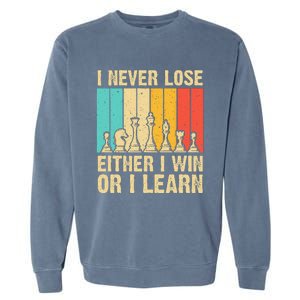 Cool Chess Lover Art Novelty Chess Player Garment-Dyed Sweatshirt