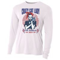 Crazy Cat Lady For Kamala 2024 Cooling Performance Long Sleeve Crew