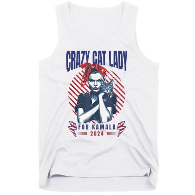 Crazy Cat Lady For Kamala 2024 Tank Top