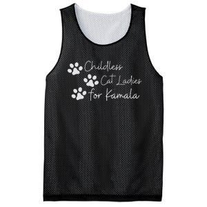 Childless Cat Ladies For Kamala Harris Funny Pro Kamala Mesh Reversible Basketball Jersey Tank