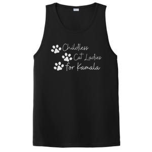 Childless Cat Ladies For Kamala Harris Funny Pro Kamala PosiCharge Competitor Tank