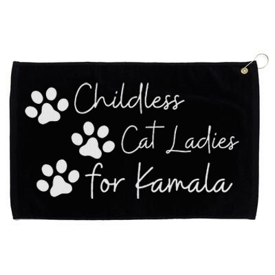 Childless Cat Ladies For Kamala Harris Funny Pro Kamala Grommeted Golf Towel