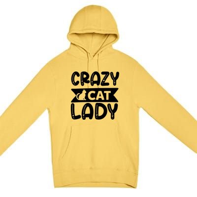 Crazy Cat Lady Premium Pullover Hoodie