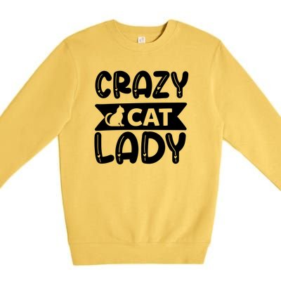 Crazy Cat Lady Premium Crewneck Sweatshirt