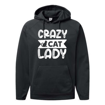 Crazy Cat Lady Performance Fleece Hoodie