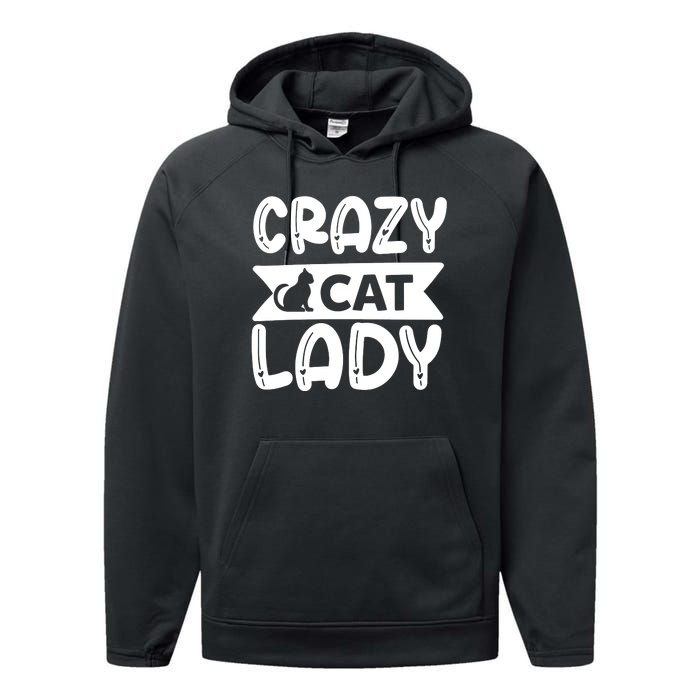 Crazy Cat Lady Performance Fleece Hoodie