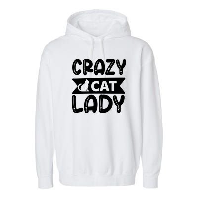 Crazy Cat Lady Garment-Dyed Fleece Hoodie