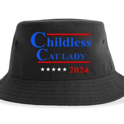 Childless Cat Lady 2024 Sustainable Bucket Hat