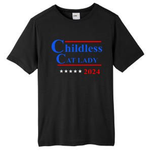 Childless Cat Lady 2024 Tall Fusion ChromaSoft Performance T-Shirt