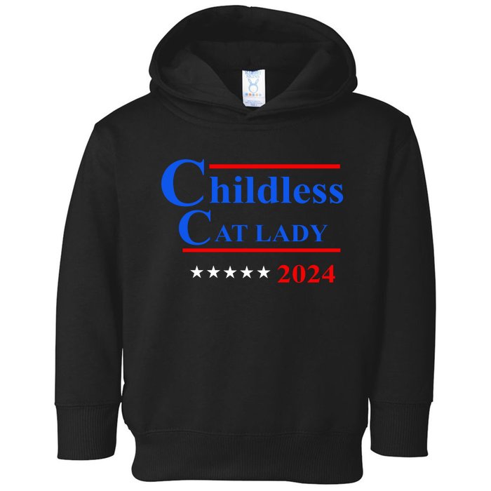 Childless Cat Lady 2024 Toddler Hoodie