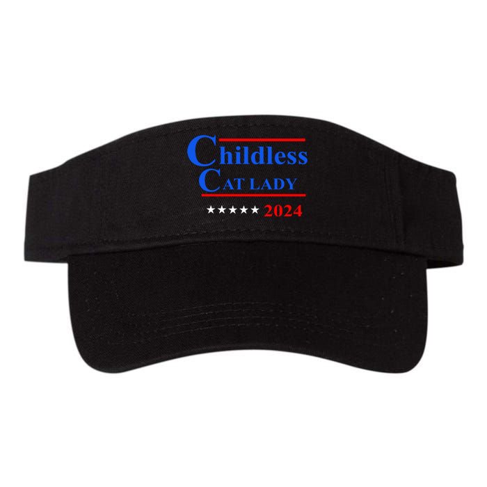 Childless Cat Lady 2024 Valucap Bio-Washed Visor