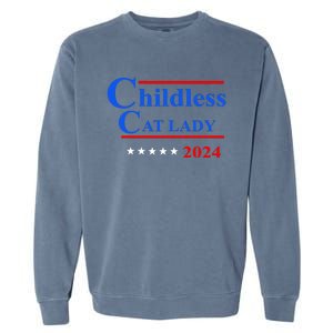 Childless Cat Lady 2024 Garment-Dyed Sweatshirt