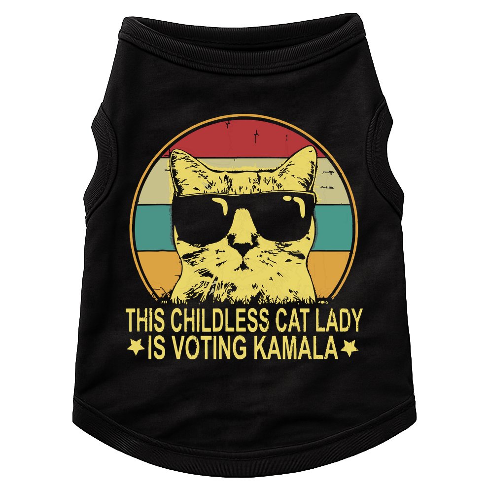 Childless Cat Ladies For Kamala Harris Doggie Tank