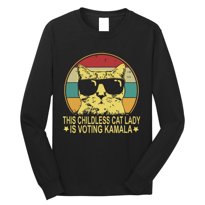 Childless Cat Ladies For Kamala Harris Long Sleeve Shirt