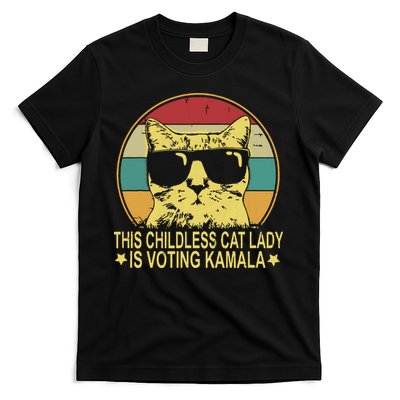 Childless Cat Ladies For Kamala Harris T-Shirt