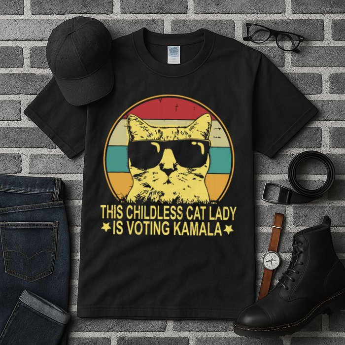 Childless Cat Ladies For Kamala Harris Tall T-Shirt