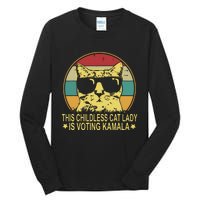 Childless Cat Ladies For Kamala Harris Tall Long Sleeve T-Shirt