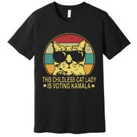 Childless Cat Ladies For Kamala Harris Premium T-Shirt