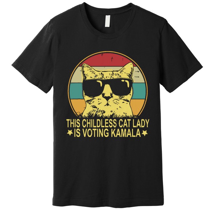 Childless Cat Ladies For Kamala Harris Premium T-Shirt