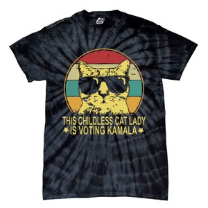 Childless Cat Ladies For Kamala Harris Tie-Dye T-Shirt