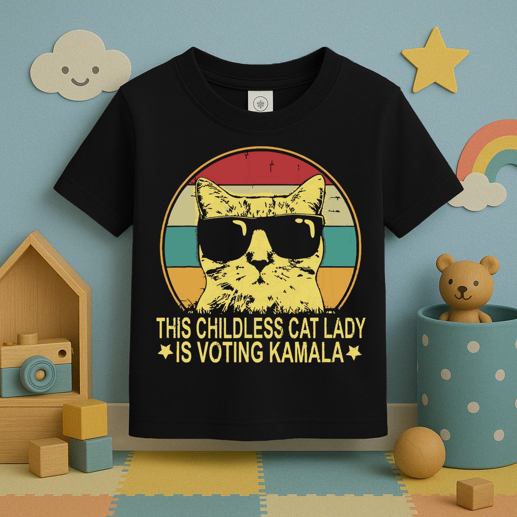 Childless Cat Ladies For Kamala Harris Toddler T-Shirt