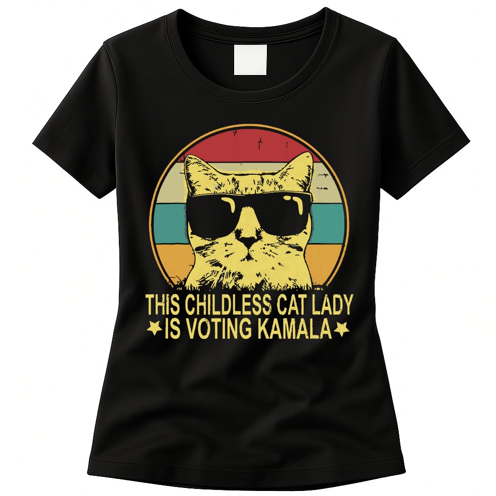 Childless Cat Ladies For Kamala Harris Womens T-Shirt