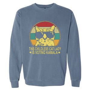 Childless Cat Ladies For Kamala Harris Garment-Dyed Sweatshirt