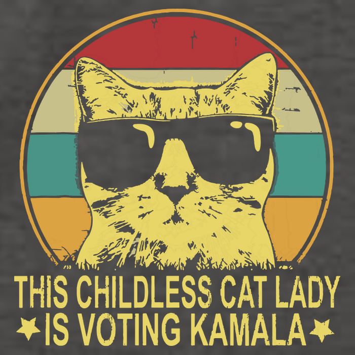 Childless Cat Ladies For Kamala Harris Vector Backpack
