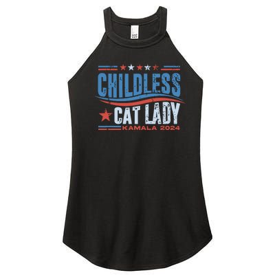 Childless Cat Lady Kamala 2024 Women’s Perfect Tri Rocker Tank