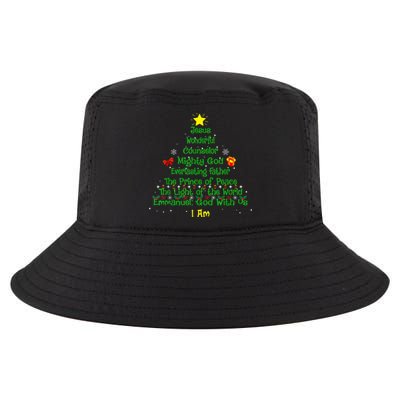 Christian Christmas Lover Bible Names Of Jesus Tree Xmas Cool Comfort Performance Bucket Hat