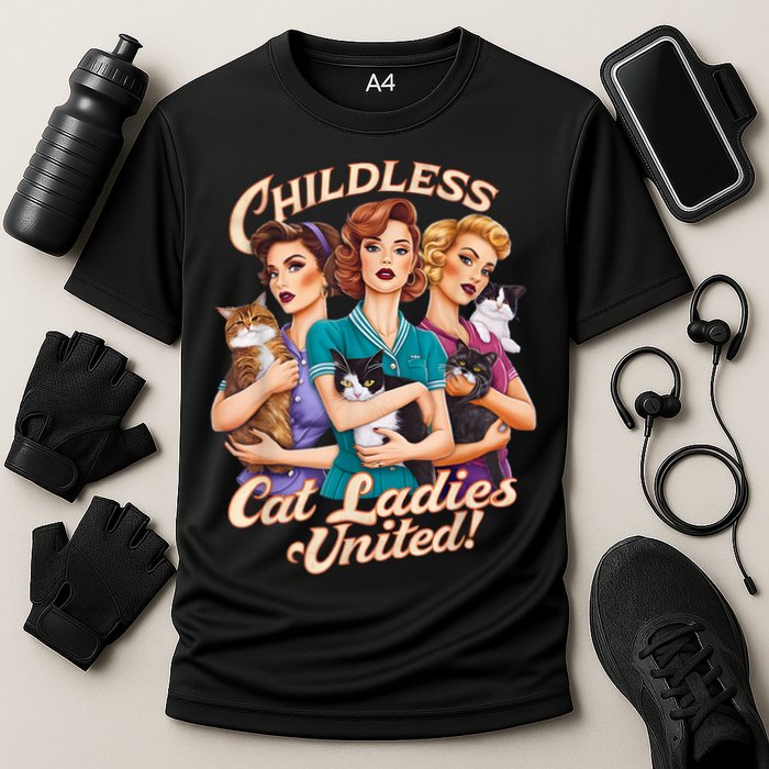Childless Cat Ladies Cooling Performance Crew T-Shirt