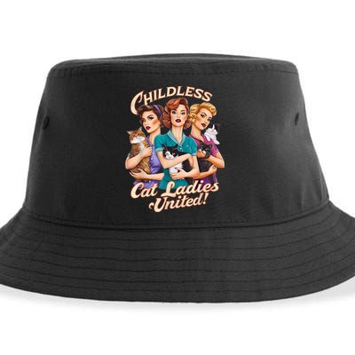 Childless Cat Ladies Sustainable Bucket Hat