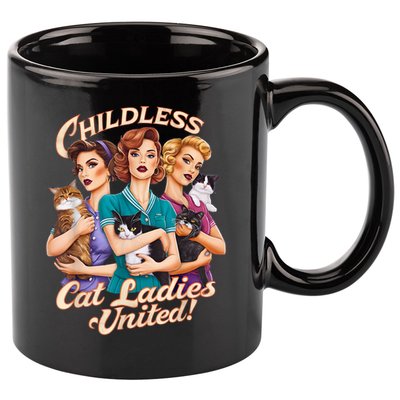 Childless Cat Ladies 11oz C Handle Ceramic Mug