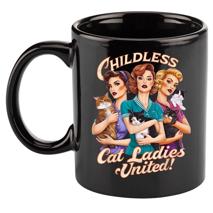 Childless Cat Ladies 11oz C Handle Ceramic Mug
